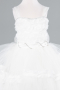 Robe de Soirée Enfants Devant Court Dos Long Blanc ABO115