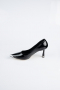 Stiletto Cuir Verni Noir AB1137