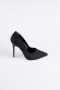 Stiletto Couleur daim Noir ABN1140