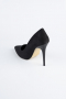 Stiletto Couleur daim Noir ABN1140