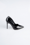 Stiletto Cuir Verni Noir ABR1140