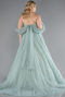 Robes De Soirée Grande Taille Longue Menthe ABU3689