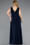 Robe De Soirée Grande Taille Longue Bleu Marine ABU4968