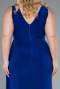 Robe De Soirée Grande Taille Longue Bleu Saxe ABU4968