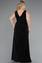 Robe De Soirée Grande Taille Longue Noir ABU4968