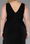 Robe De Soirée Grande Taille Longue Noir ABU4968
