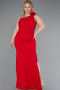 Robe De Soirée Grande Taille Longue Rouge ABU4892
