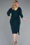 Robe De Invitation Grande Taille Midi Émeraude ABK1950