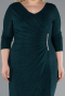 Robe De Invitation Grande Taille Midi Émeraude ABK1950