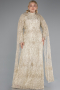 Robe de Soirée Grande Taille Longue Or ABU4995