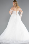 Robe de Mariée Grande Taillev Longue Blanc ABG041