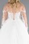 Robe de Mariée Grande Taillev Longue Blanc ABG041