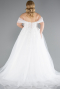 Robe de Mariée Grande Taillev Longue Blanc ABG147