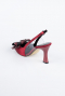 Chaussure De Soirée Satin Rouge Bordeaux MJES4100