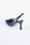 Chaussure De Soirée Satin Bleu Saxe MJES4100
