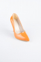 Stiletto Cuir Verni Orange ABR1140