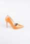 Stiletto Cuir Verni Orange ABR1140
