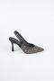 Stiletto Pierreux Noir MJ9002