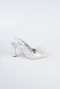 Chaussure de soirée Coupe Au Laser Argent MJ9003