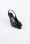 Chaussure de soirée Satin Noir MJ9004