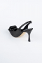 Chaussure de soirée Satin Noir MJ9004