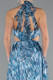 Robe de Soirée Longue Vert Pétrole ABU4686