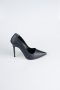 Stiletto Cuir Rouge Bleu Marine AB1140
