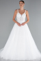 Robe de Mariée Grande Taillev Longue Blanc ABG142