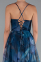 Robe de Soirée Longue Vert Pétrole ABU5053