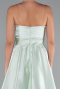 Robe De Soirée Satin Longue Menthe ABU3674