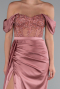 Robe De Soirée Satin Longue Pelure D'oignon ABU6140
