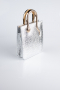 Sac de Soirée A motifs Argent KC143