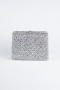 Sac de Soirée Luxe Pierreux Argent KC701