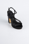 Chaussure de soirée Satin Noir ABS1142