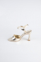 Chaussure de soirée Cuir Verni Or AB1141