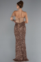 Robe Queue de Poisson Longue Squameuse Cuivre ABU4790