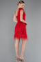 Robe De Soirée Squameuse Courte Rouge ABK2256
