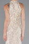 Robe De Soirée Longue Beige ABU4791
