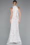 Robe De Soirée Longue Blanc ABU4791