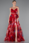 Robe de Soirée Longue Rouge ABU5053