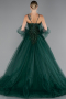 Haute Couture Longue Émeraude ABU2789