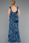 Robe De Soirée Grande Taille Longue Bleu ABU5018