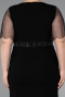Robe De Invitation Grande Taille Midi Noir ABK2381