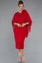 Robe de Cérémonie Midi Rouge ABK2382