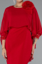 Robe de Cérémonie Midi Rouge ABK2382