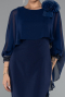 Robe de Cérémonie Midi Bleu Marine ABK2382