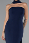 Robe de Soirée Longue Bleu Marine ABU5097