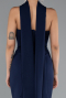 Robe de Soirée Longue Bleu Marine ABU5097