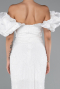 Robe Queue De Poisson Longue Blanc ABU4509