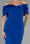 Robe de Cérémonie Midi Bleu Saxe ABK2408